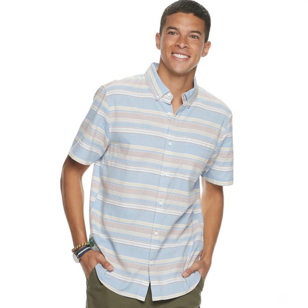 Van’s Ease Town Short Sleeve Button Down